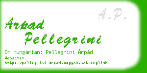 arpad pellegrini business card